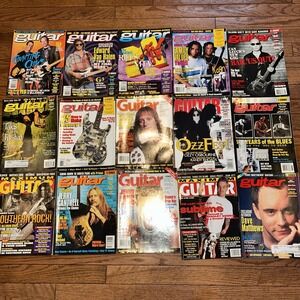 Vintage Guitar Magazine Lot Of 15 1997-1998 OZZFEST REM Jimmy Page Dave Matthews
